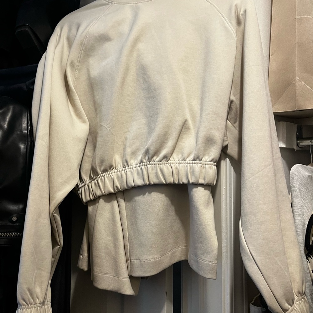 Zara Two Piece Set Cream Long Sleeve Relaxed sweater and pants